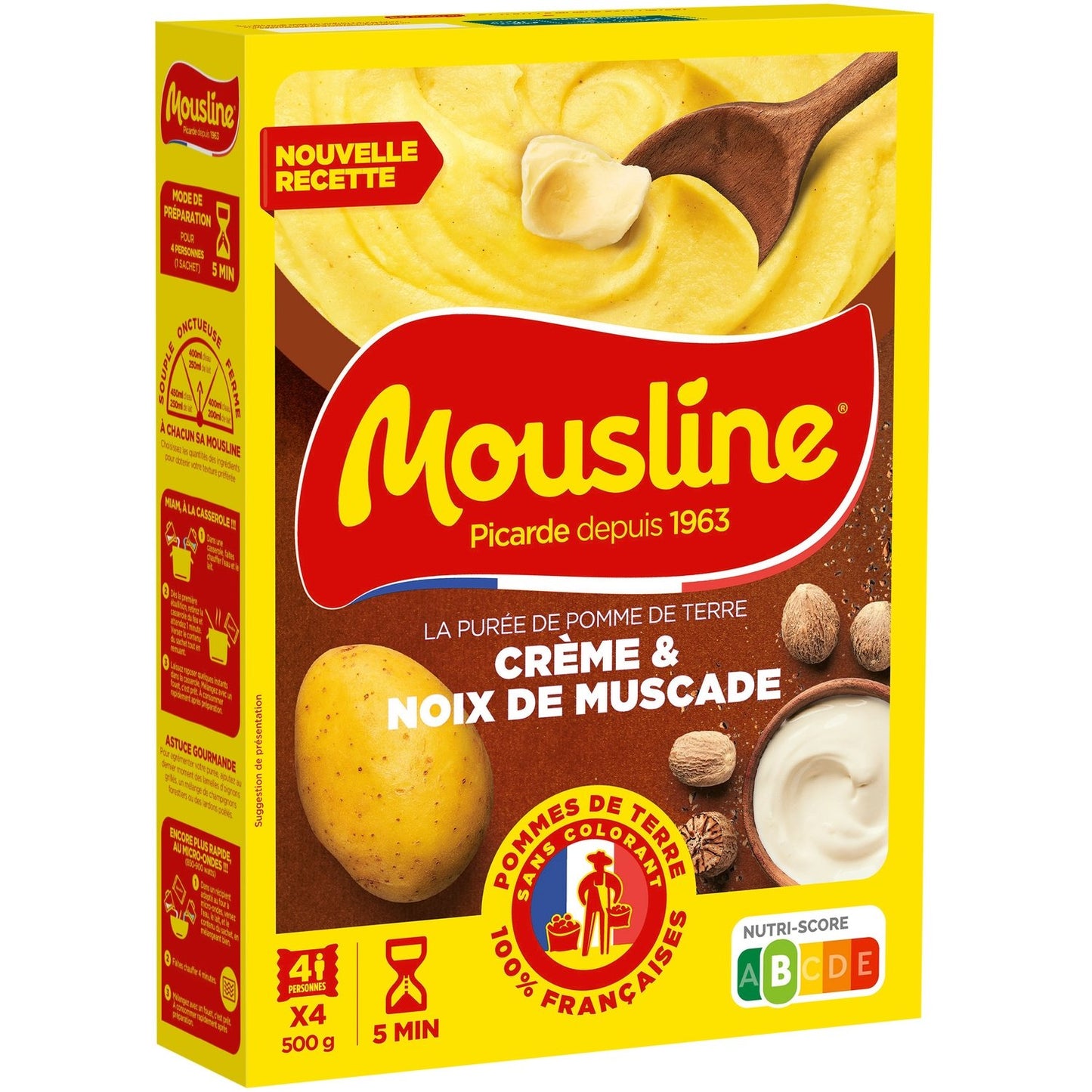 Purée Crème et Noix de Muscade MOUSLINE