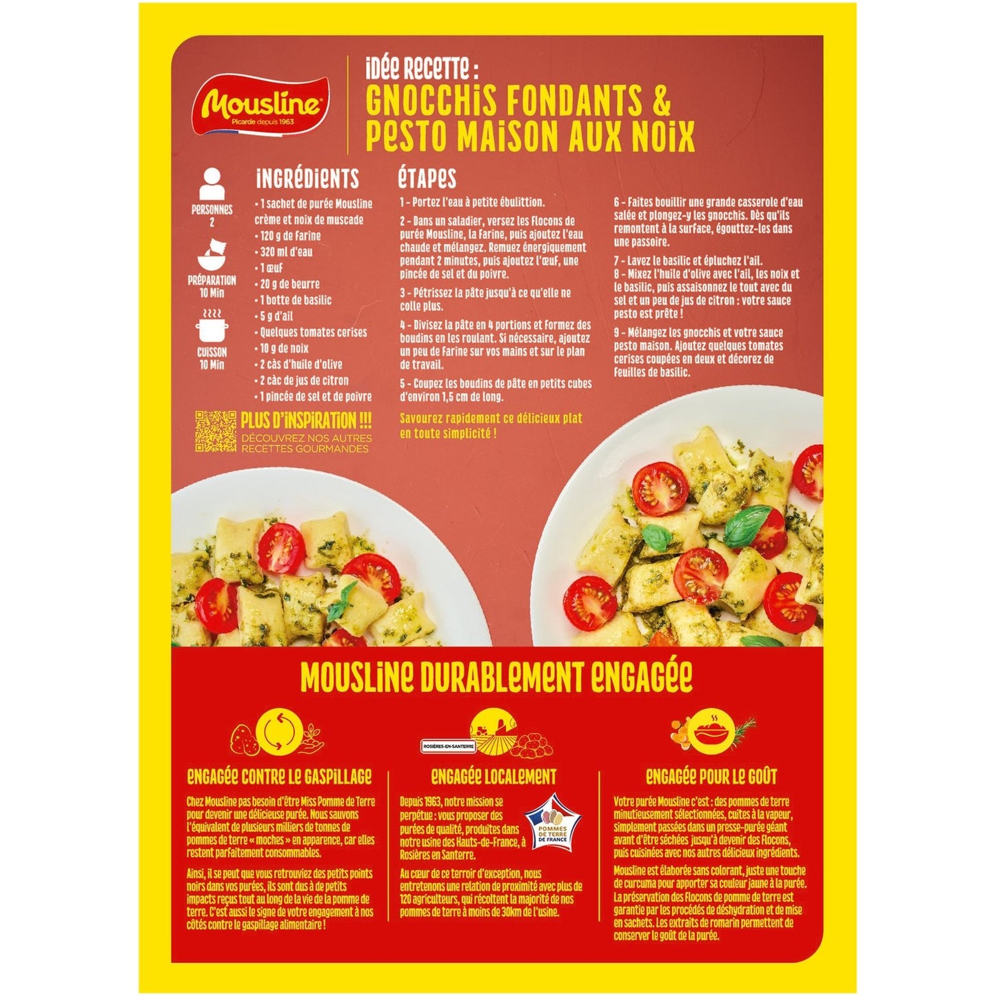 Purée Crème et Noix de Muscade MOUSLINE
