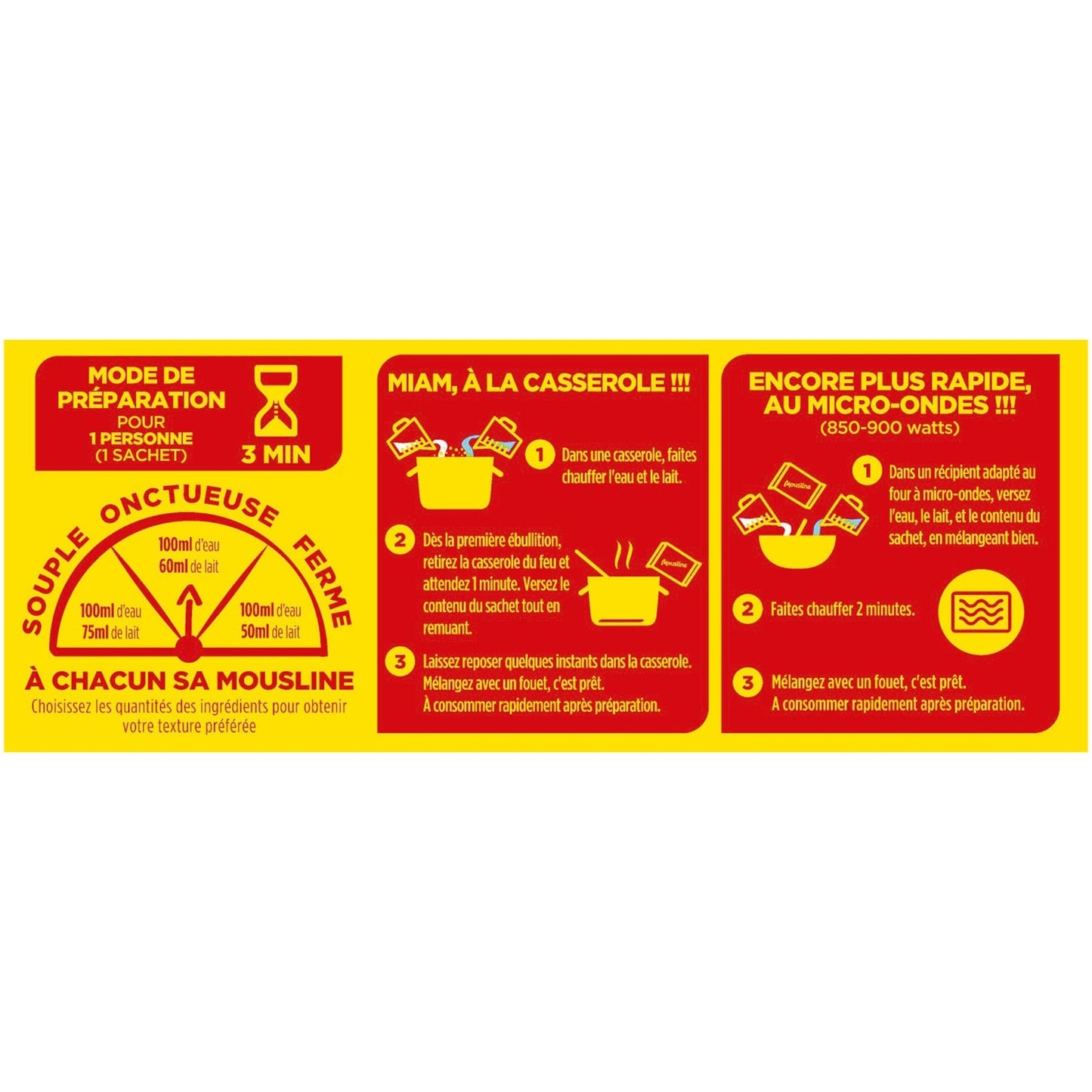 [ANTI-GASPILLAGE] Purée Crème et Noix de Muscade MOUSLINE - Date de durabilité minimale : 04/2025