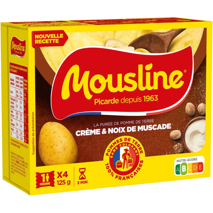 [ANTI-GASPILLAGE] Purée Crème et Noix de Muscade MOUSLINE - Date de durabilité minimale : 04/2025