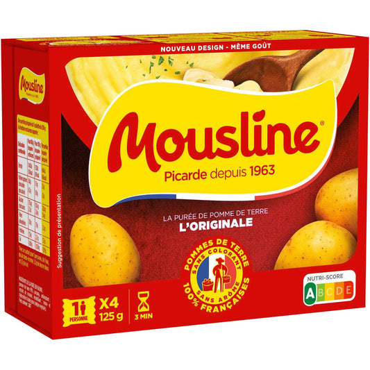 Purée en Flocons MOUSLINE les 4 sachets de 31,25 g