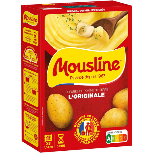 Purée Nature MOUSLINE les 8 sachets de 130 g
