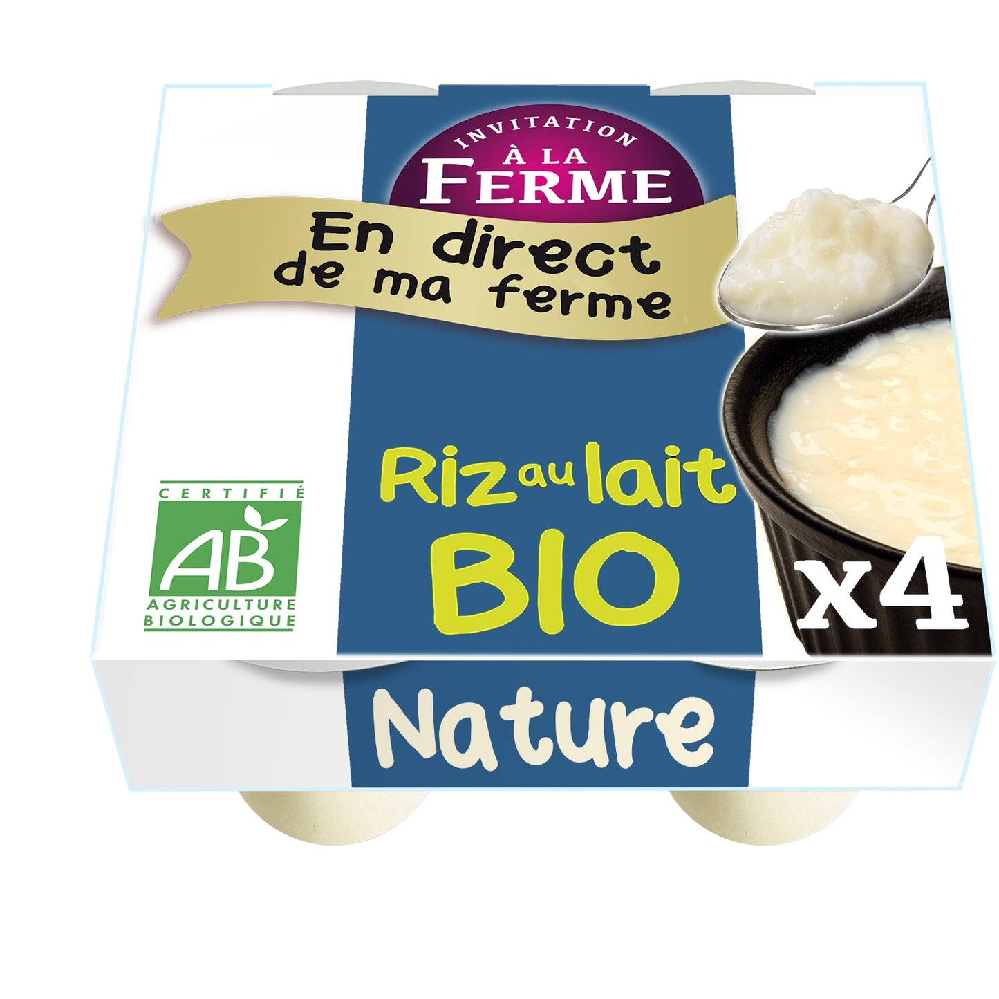 Organic Plain Rice Pudding INVITATION TO THE FARM