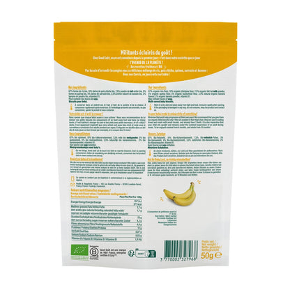 Biscuits Bébé Dès 8 Mois A la Banane Sans Sucres Ajoutés Bio les Carrés GOOD GOUT