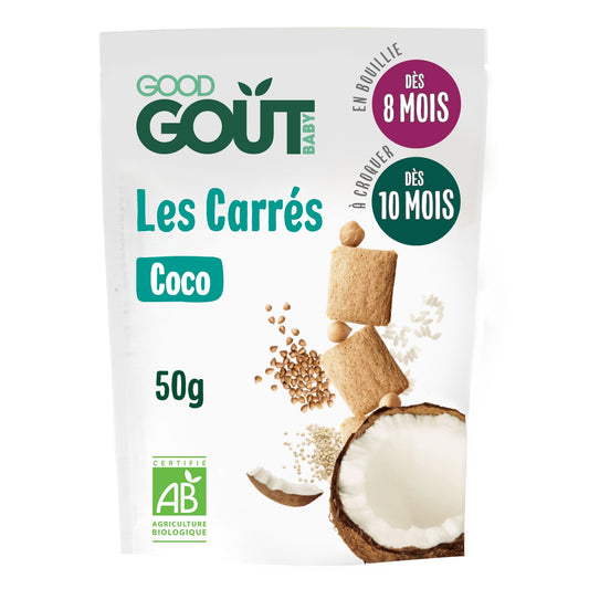 Biscuits Bébé Dès 8 Mois Coco Sans Sucres Ajoutés Bio GOOD GOUT