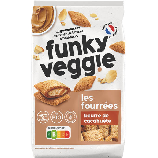 FUNKY VEGGIE Organic Peanut Butter Filled Biscuits