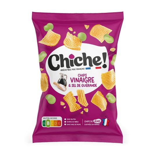 Chips Vinaigre et Sel de Guérande CHICHE le paquet de 100g