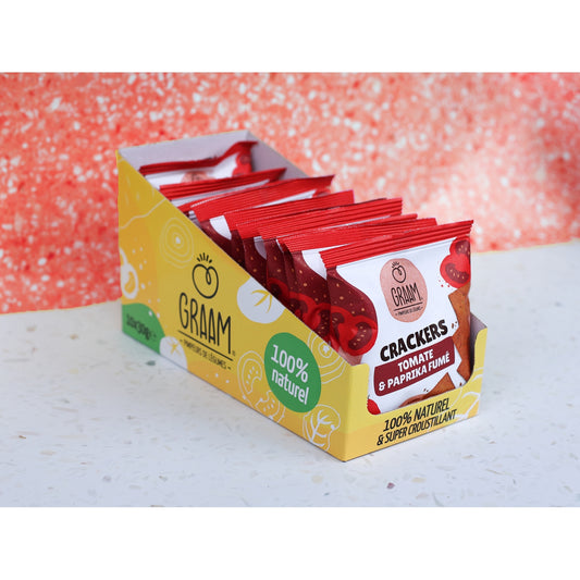 Crackers Tomate et Paprika Fumé GRAAM 
