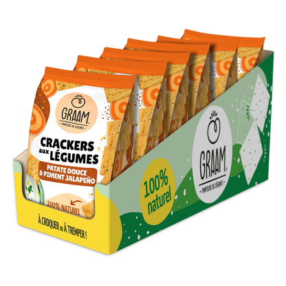 Crackers patate douce et piment jalapeno GRAAM 