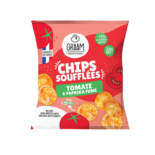 Chips Soufflées Tomate et Paprika Fumé GRAAM 