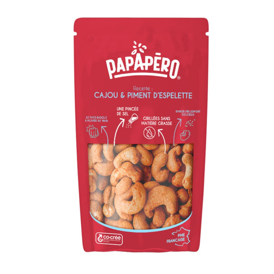 Noix de Cajou au Piment PAPAPERO le sachet de 100g