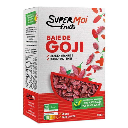 Baie de Goji Bio SUPERME la boîte de 180g