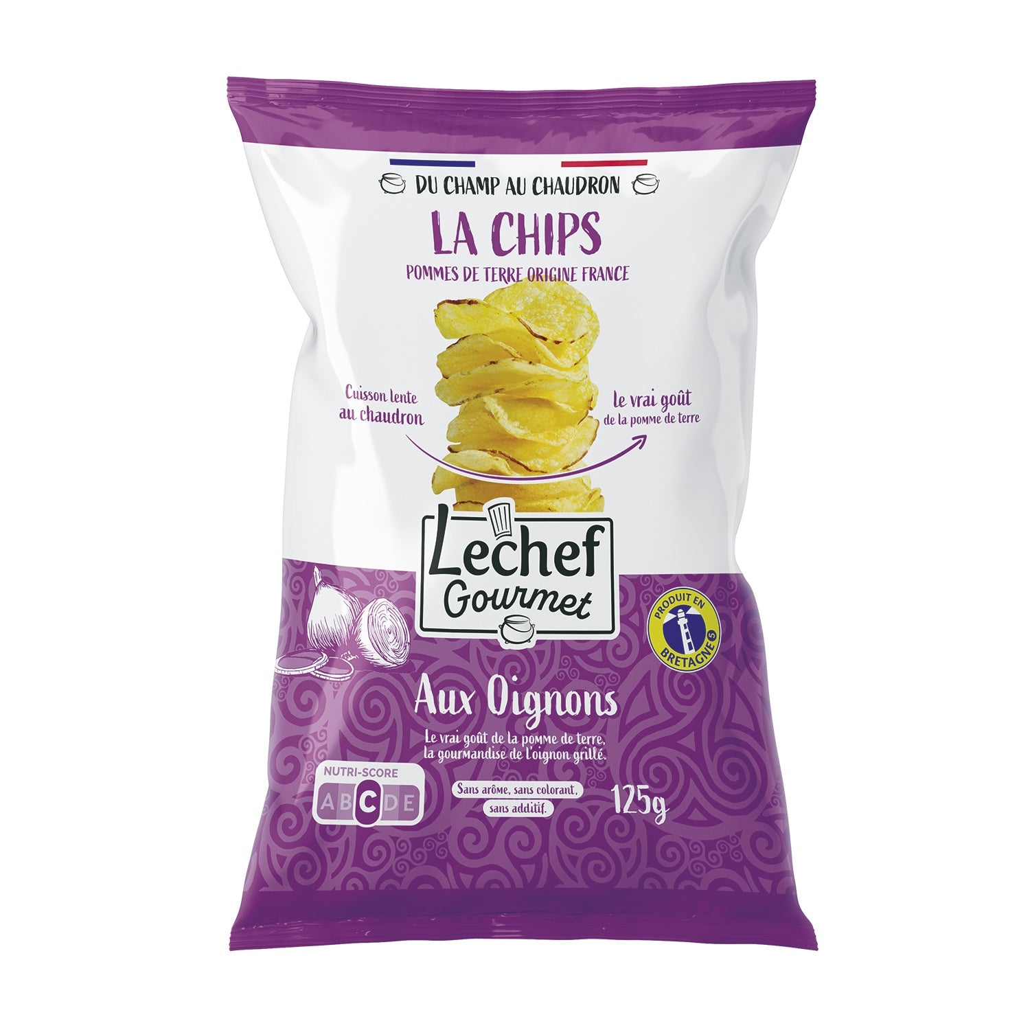 Chips de Pommes de Terre Saveur Oignon LA CHIPS TERRES DE BREIZH 