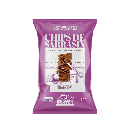 Buckwheat Chips with Onions and Cream LA CHIPS TERRES DE BREIZH