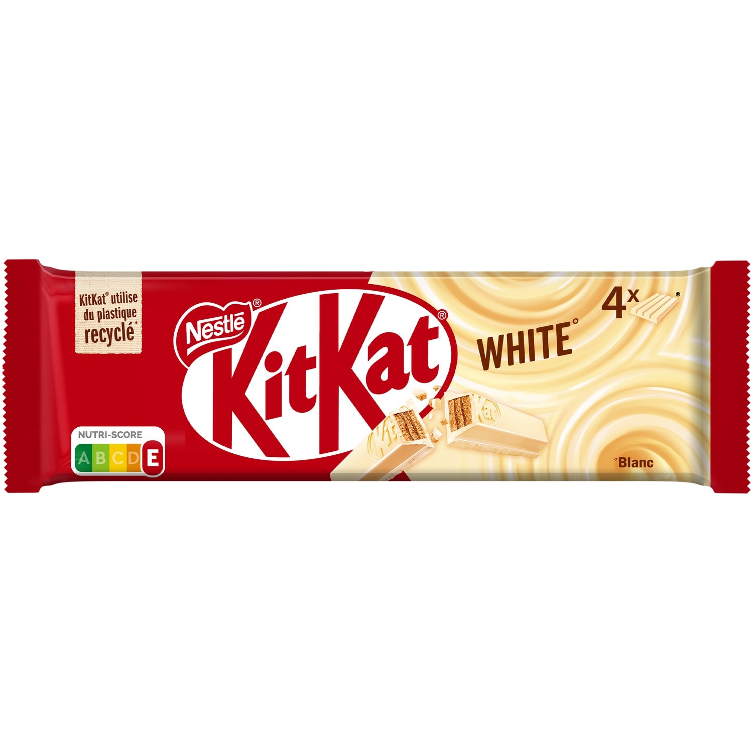 Barres Chocolatées Enrobage Blanc KITKAT 