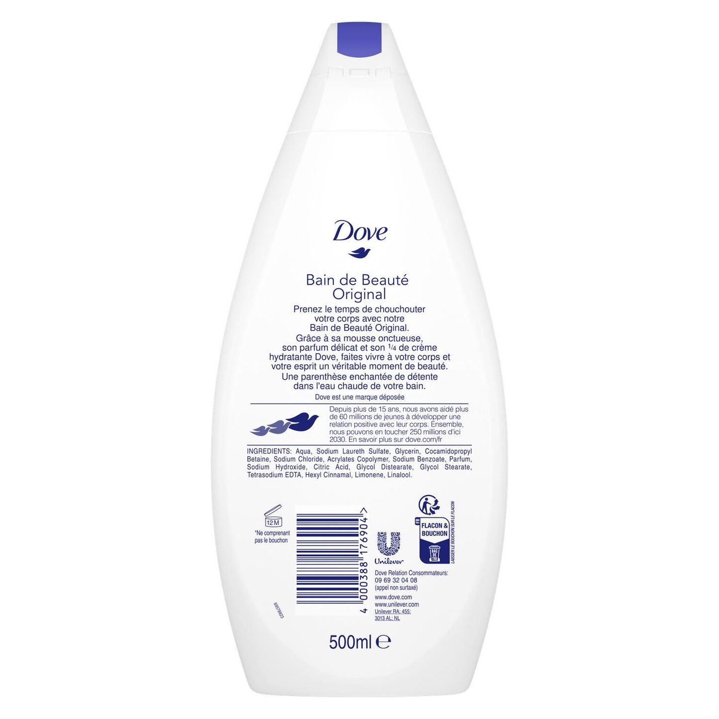 DOVE Original Moisturizing Bath and Beauty Shower Gel