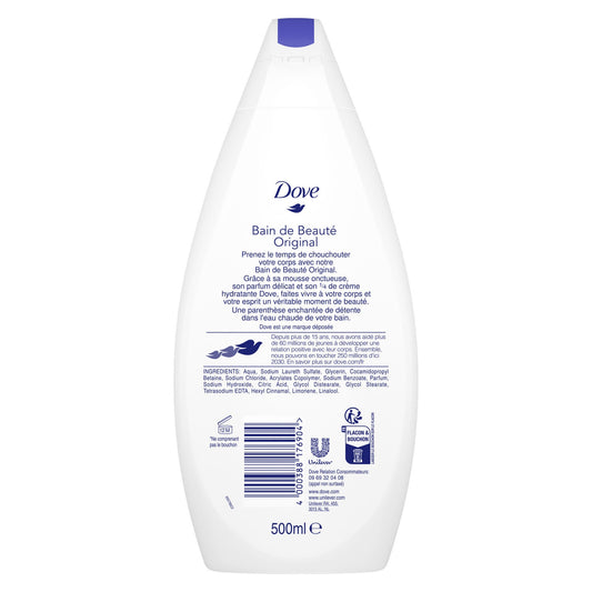 DOVE Original Moisturizing Bath and Beauty Shower Gel