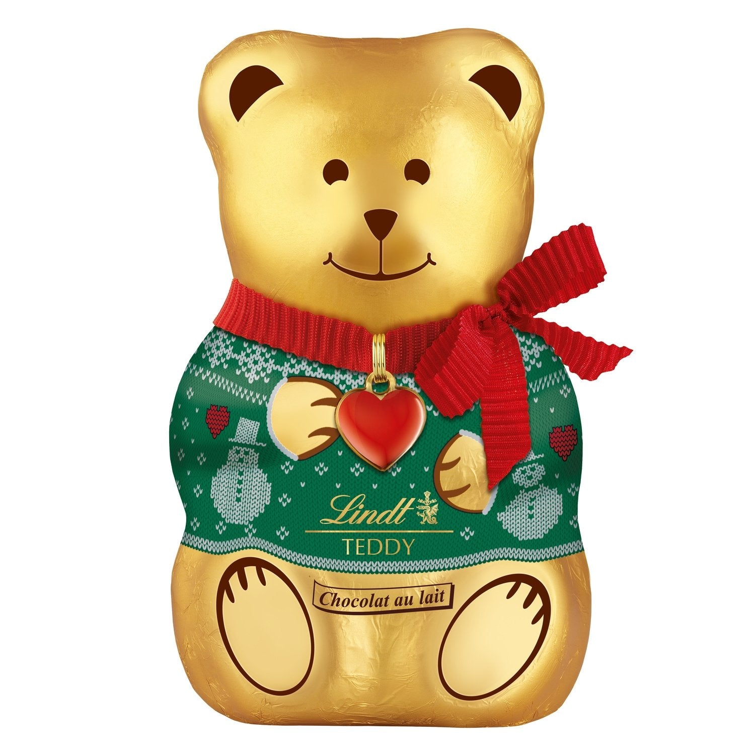 Moulage Figurine Chocolat Lait Ours LINDT - Gamme de Noël 2025 le moulage de 100g