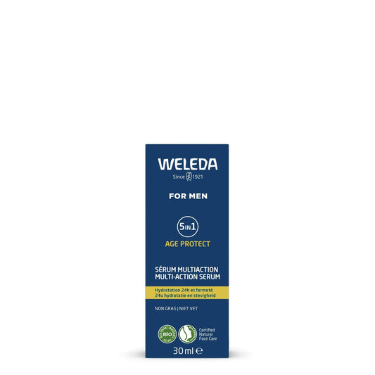 Sérum Visage Anti-Âge Lissant Hydratant 5 en 1 Age Protect Bio WELEDA le flacon de 30mL