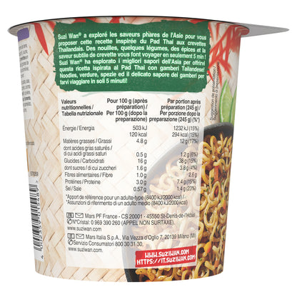 Nouilles Instantanées Saveur Pad Thaï Crevettes SUZI WAN