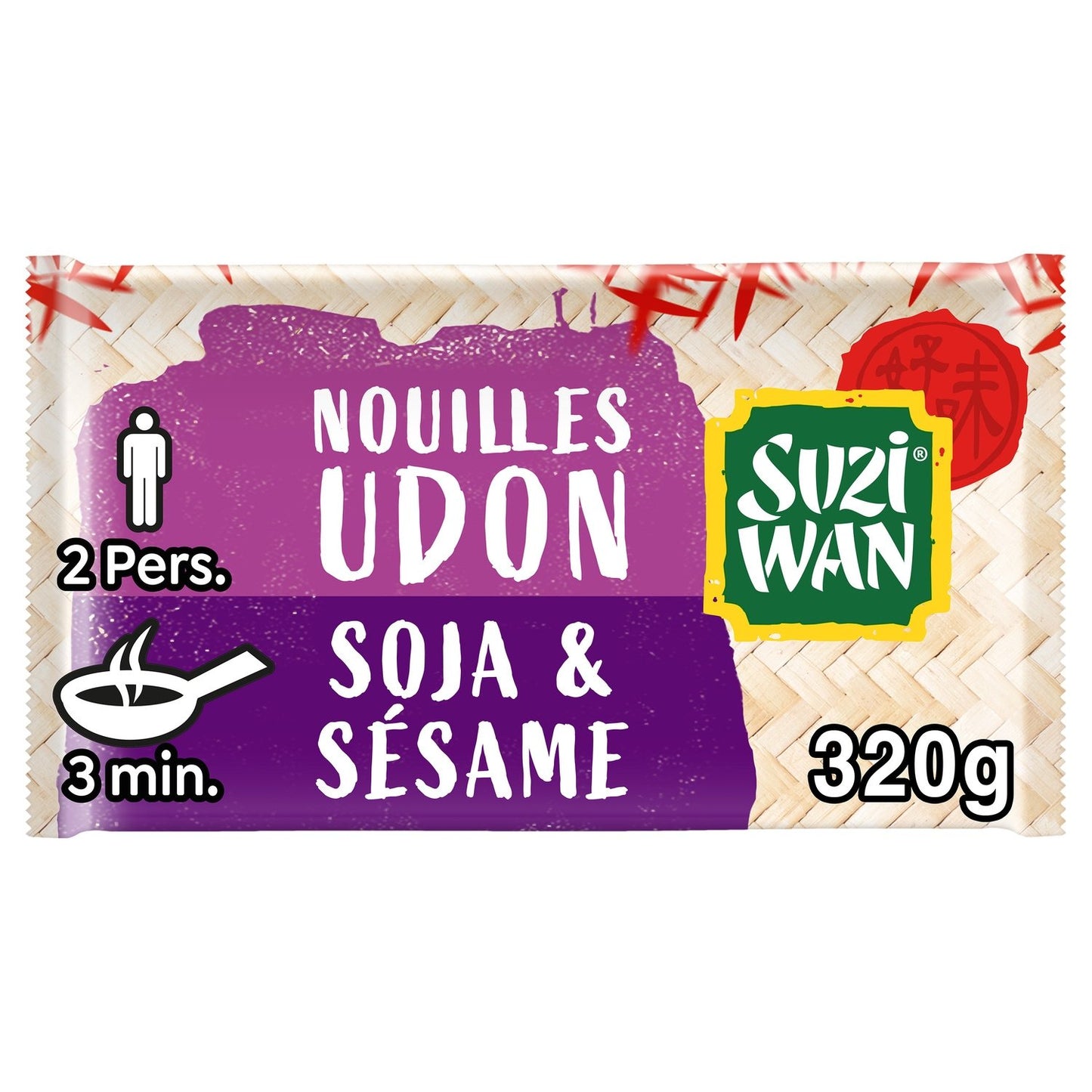 Nouilles Udon Précuites Soja Sésame SUZI WAN