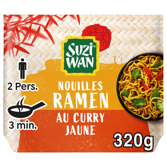 Nouilles Ramen Saveur Curry Jaune SUZI WAN 