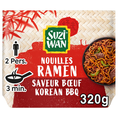 Nouilles Ramen Saveur Bœuf Coréen SUZI WAN 