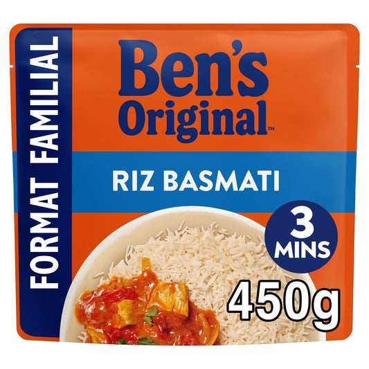 Riz Micro Ondable Basmati BEN'S ORIGINAL la boite de 450g