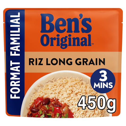 Riz Micro Ondable Long Grain BEN'S ORIGINAL la boite de 450g