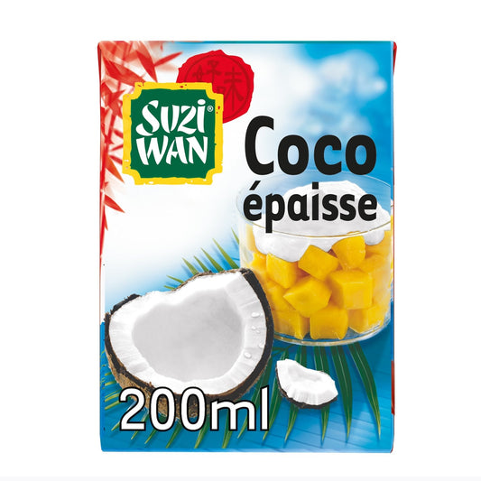 Crème de Coco Épaisse SUZI WAN la brique de 200 ml