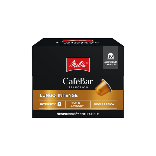 Café Capsules Lungo Intense 100% Arabica Intensité 8 Compatible Nespresso MELITTA 