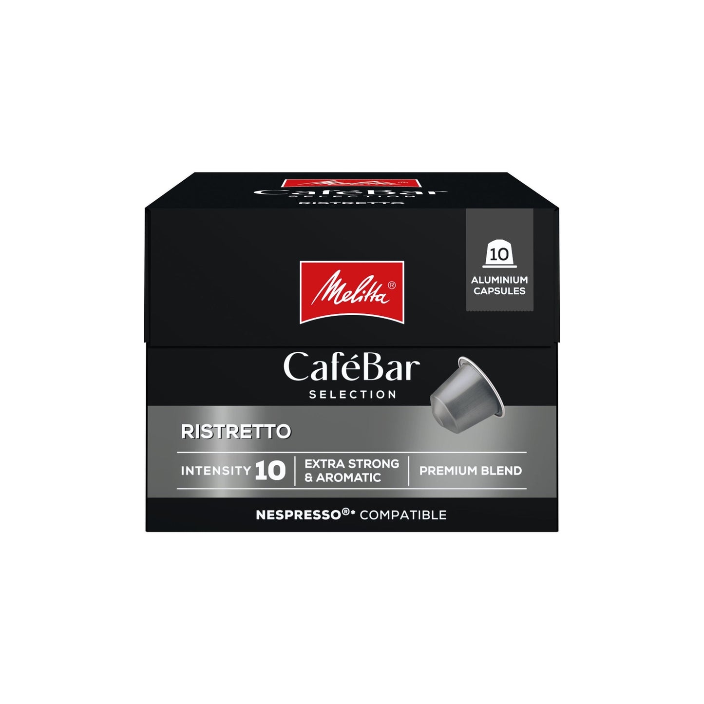Café Capsules Ristretto Intensité 10 Compatible Nespresso MELITTA 