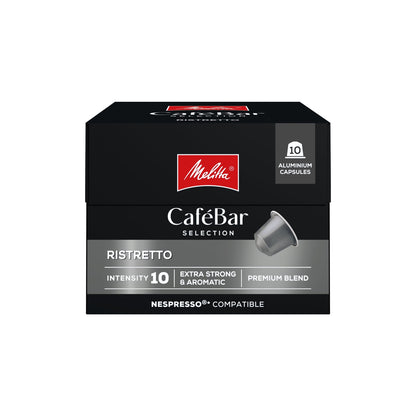 Café Capsules Ristretto Intensité 10 Compatible Nespresso MELITTA 