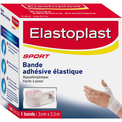 Bande Adhésive Elastique Hypoallergénique 3x2, 5 Cm Sport ELASTOPLAST