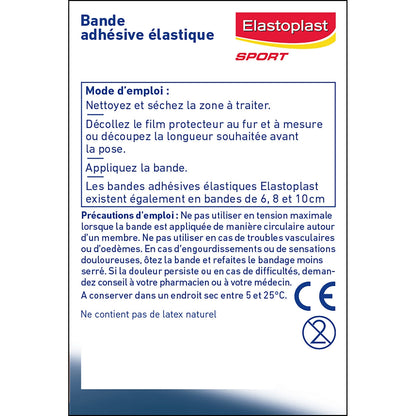 Bande Adhésive Elastique Hypoallergénique 3x2, 5 Cm Sport ELASTOPLAST