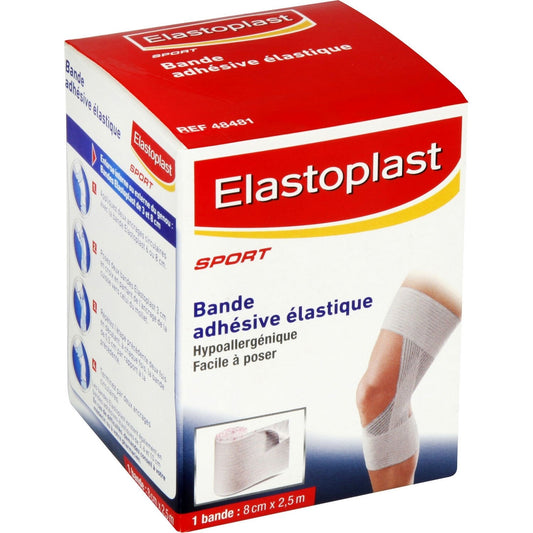 Bande Adhésive Elastique Hypoallergénique 8x2, 5 Cm Sport ELASTOPLAST la bande