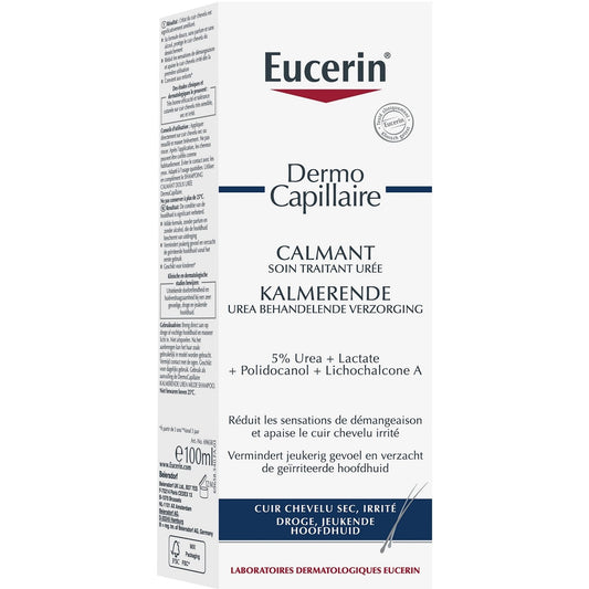 Soin Cheveux Dermo Capillaire 5% d'Urée Cuir Chevelu Irrité EUCERIN le flacon de 100mL