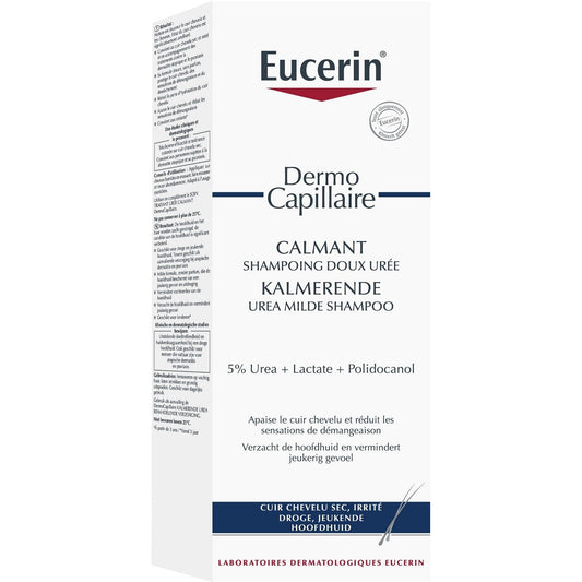 Shampoing Doux Cuir Chevelu Sec et Irrité 5% Urée Calmant Dermo Capillaire EUCERIN le shampoing de 250mL