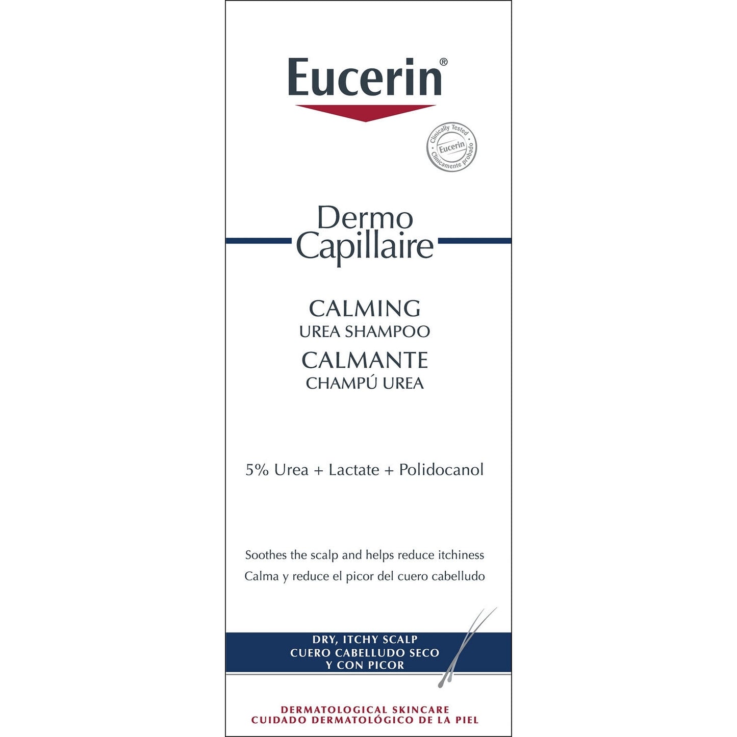 Sanftes Shampoo für trockene und gereizte Kopfhaut 5% Urea Calming Dermo Capillary EUCERIN