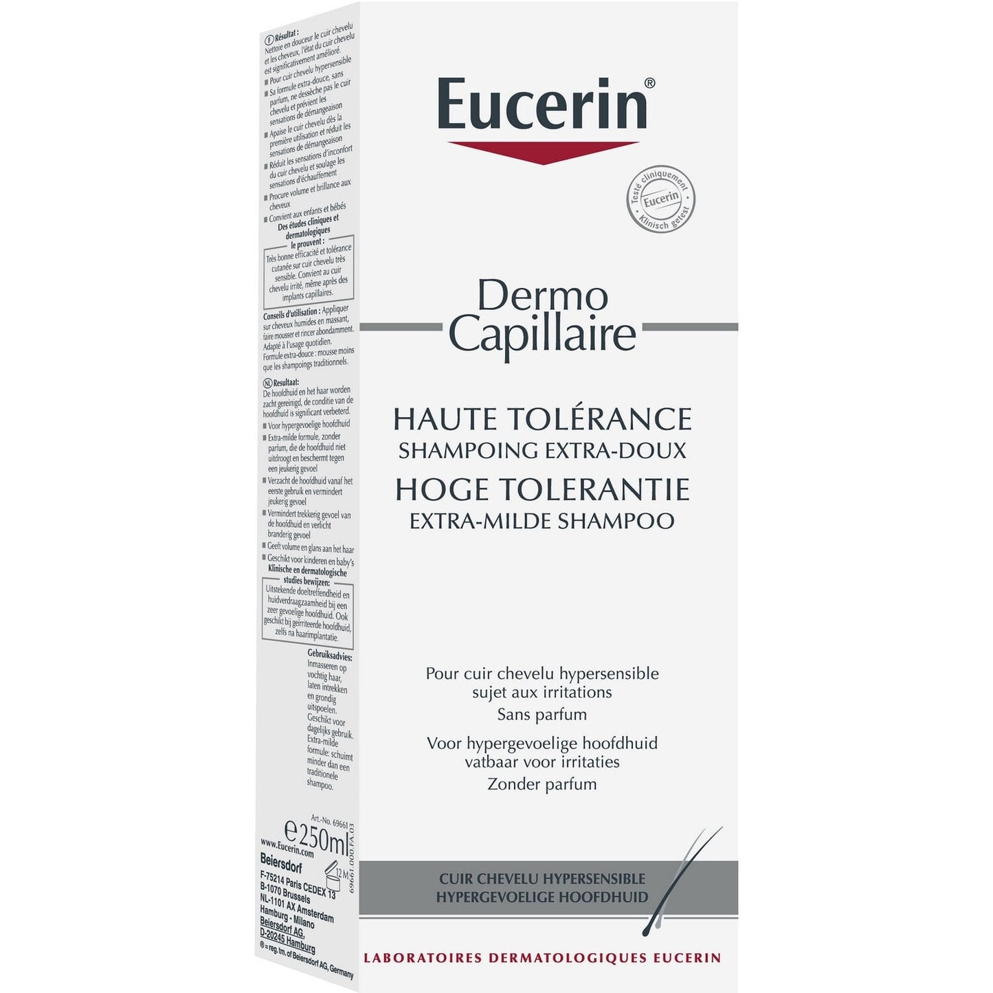 Shampoing Haute Tolérance Extra Doux Dermo-capillaire EUCERIN 