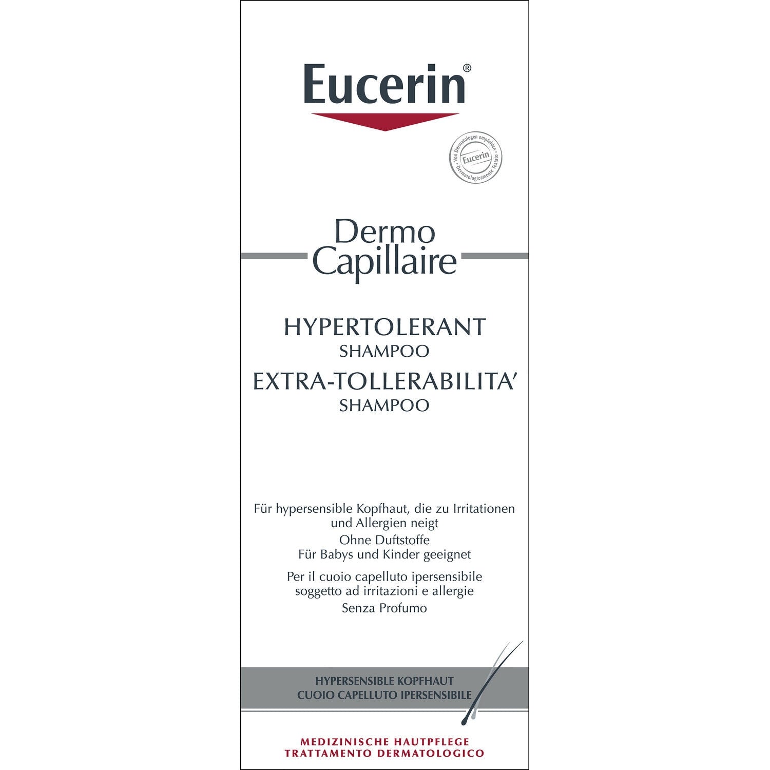 Shampoing Haute Tolérance Extra Doux Dermo-capillaire EUCERIN 