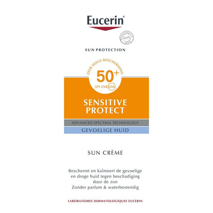 Crème Solaire Visage Peau Normale et Sèche Très Haute Protection Spf 50+ EUCERIN