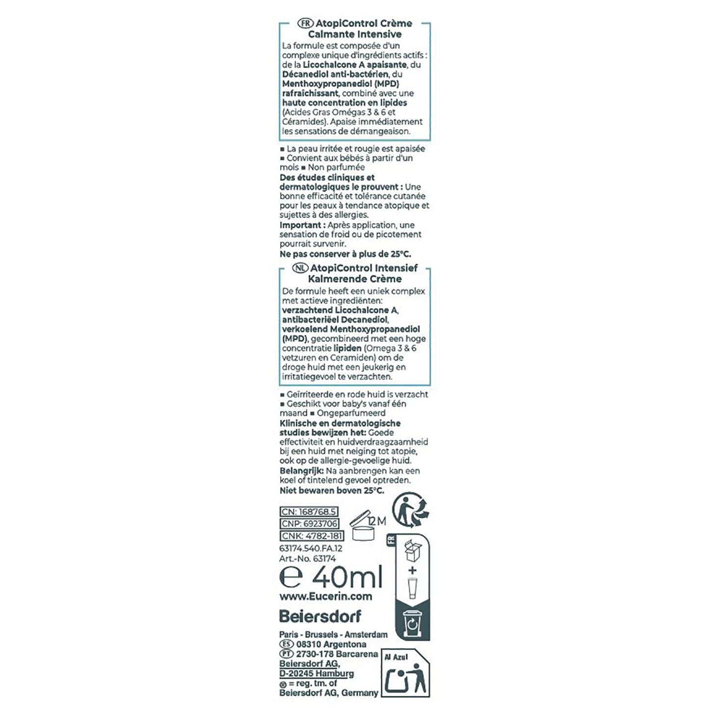 EUCERIN Atopi Control Intensive beruhigende Creme gegen Reizungen und Juckreiz