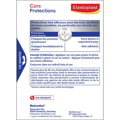 Pansements Cors Soulage la Douleur Zones Difficiles Foot Expert ELASTOPLAST 