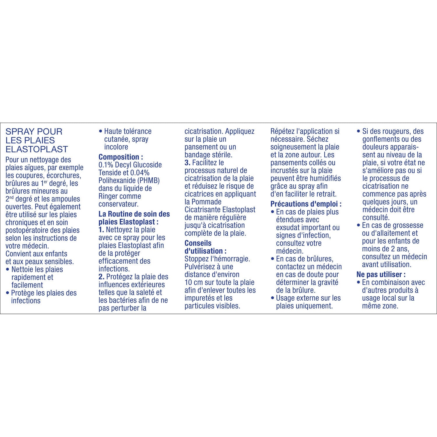 Désinfectant Spray Nettoyant Antiseptique ELASTOPLAST 