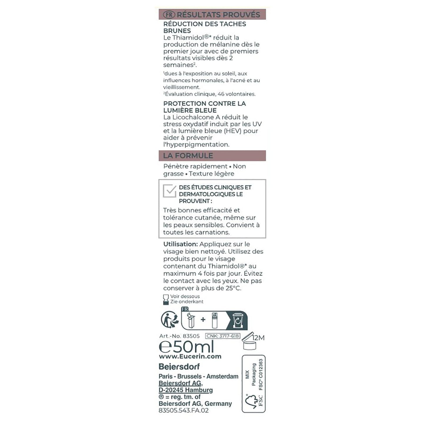 Crème Anti-Pigment SPF30 EUCERIN 