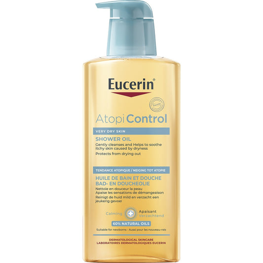 Huile de Douche Peau Sèche et Irritée Anti-Démangeaisons Atopi Control EUCERIN le flacon de 400mL