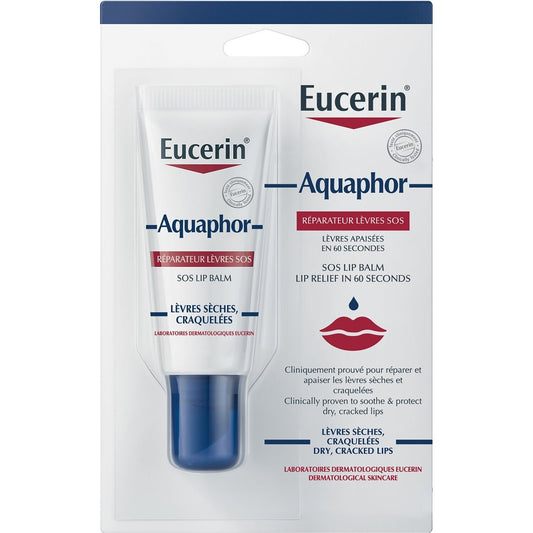 Soin des Lèvres Réparateur Sèches et Craquelées Aquaphor EUCERIN le tube de 10mL