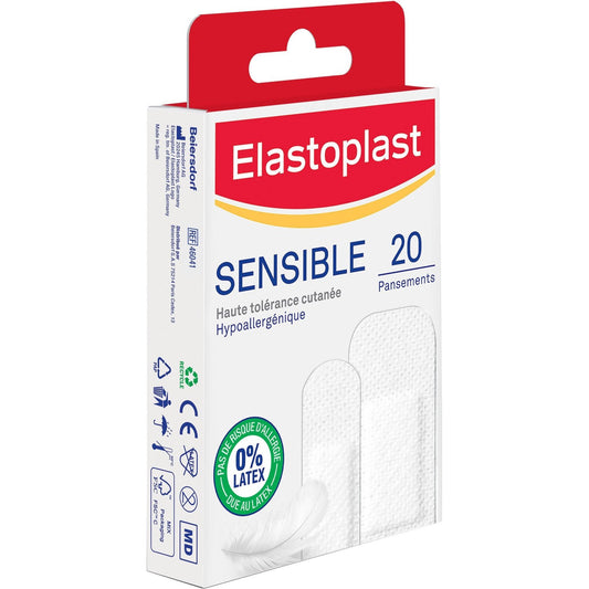 Pansements Sensitive Hypoallergénique 2 Tailles ELASTOPLAST la boîte de 20 pansements