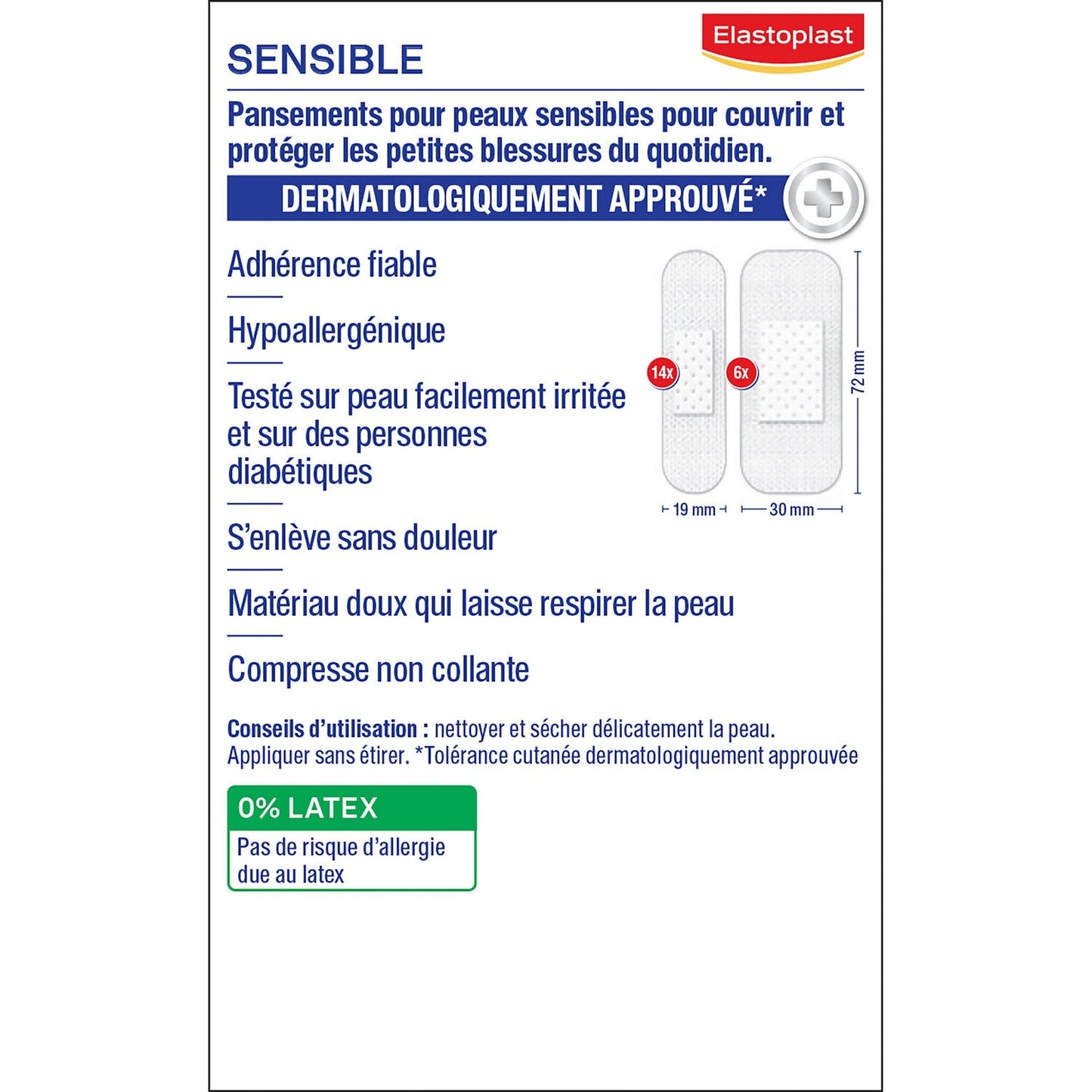 ELASTOPLAST Hypoallergenic Sensitive Dressings 2 Sizes